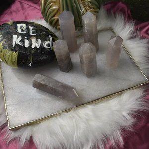 Blue Rose Quartz Point
